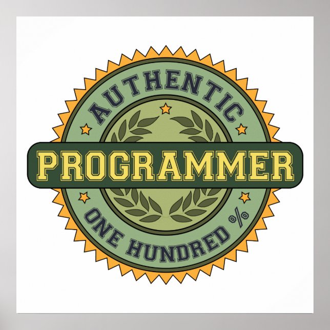 Authentic Programmer Poster (Front)