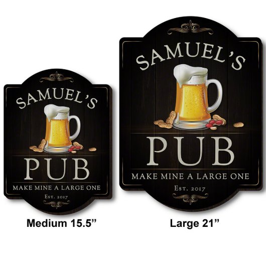 Authentic Public House Beer & Nuts Home Bar Sign (Sizes)