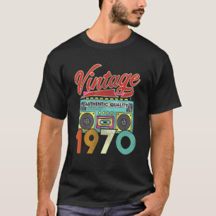 Authentic Quality Radio Vintage 1970 52nd Birthday T-Shirt