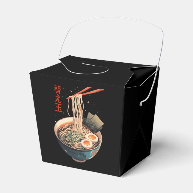  Authentic Ramen Bowl Art  Favor Box (Front Side)
