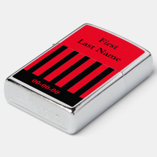 Authentic Red Custom Zippo Lighter