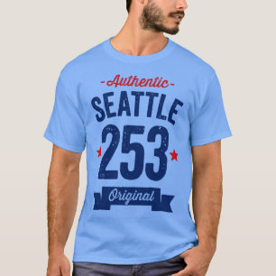 Authentic Seattle 253 Area Code T-Shirt