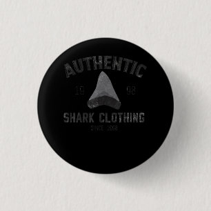 Authentic Shark Clothing Since 1998 - Shark Gifts Button