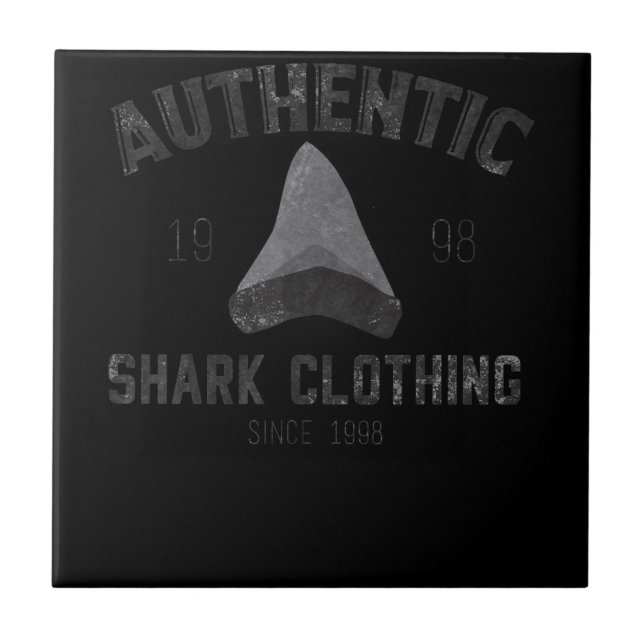 Authentic Shark Clothing Since 1998 - Shark Gifts Ceramic Tile (Front)