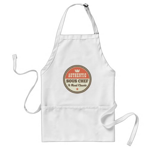 Authentic Sous Chef A Real Classic Adult Apron