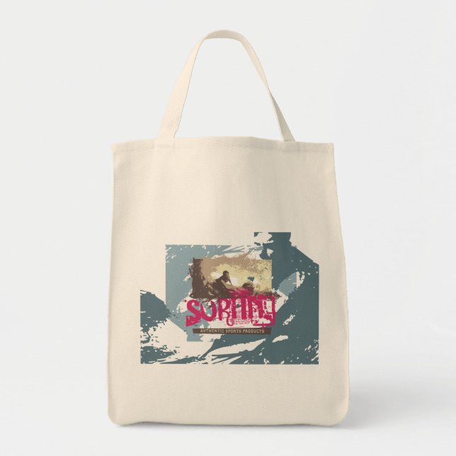 Authentic Surfing T shirts and Gifts Tote Bag (Front)