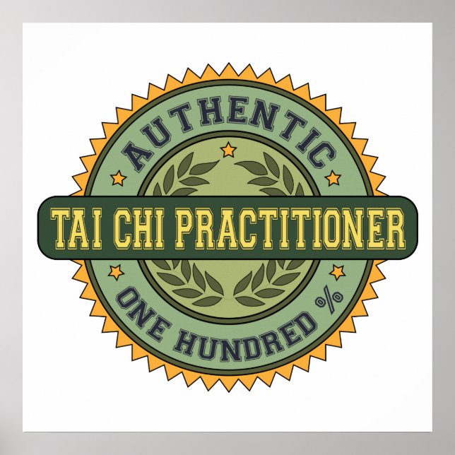 Authentic Tai Chi Practitioner Poster (Front)