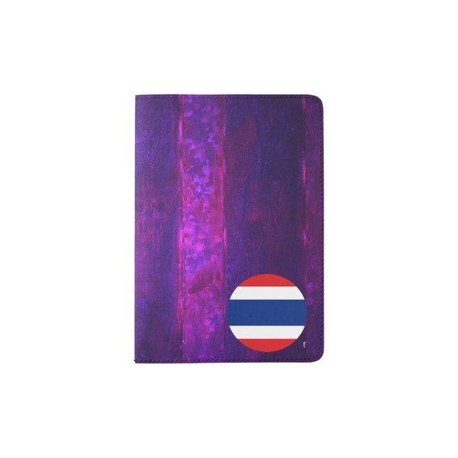 Authentic Thai Flag Passport Holder (Front)