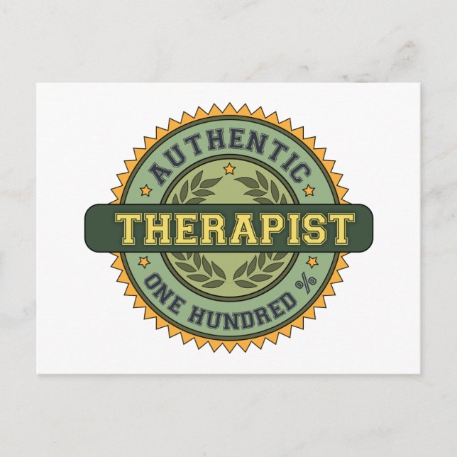 Authentic Therapist Postcard (Front)
