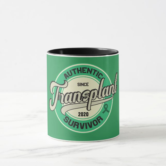 Authentic Transplant Survivor Custom Coffee Mug (Center)