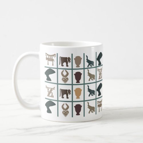 authentic tribe ornate pattern coffee mug