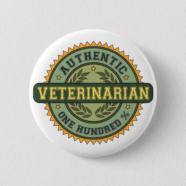 Authentic Veterinarian Button (Front)