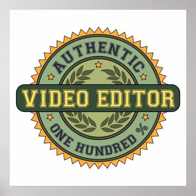 Authentic Video Editor Poster (Front)