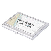 Authentic Vintage Nautical Fort Pierce FL  Business Card Case