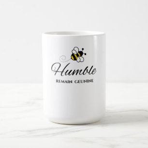 AUTHENTIC YOU, WHITE 15 OZ. BEE HUMBLE COFFEE MUG