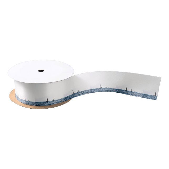 Authentic ZANZIBAR sailboats Satin Ribbon (Spool)