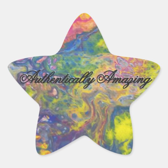 Authentically Awesome Star Sticker (Front)