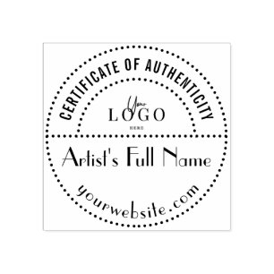 Authenticity Stamp for Original Art Gallery Artist