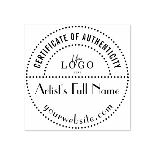 Authenticity Stamp for Original Art Gallery Artist