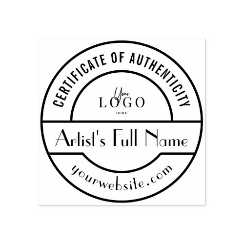 Authenticity Stamp for Original Art Gallery Artist
