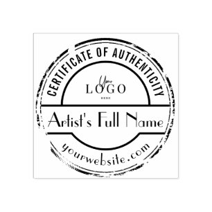 Authenticity Stamp for Original Art Gallery Artist
