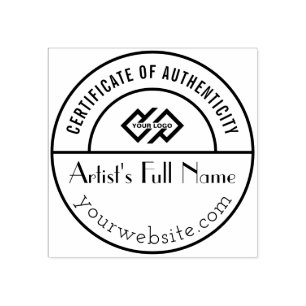 Authenticity Stamp for Original Art Gallery Artist