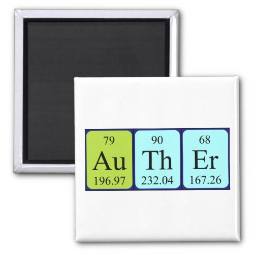 Auther periodic table name magnet