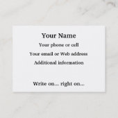 Author 2 business card (Back)