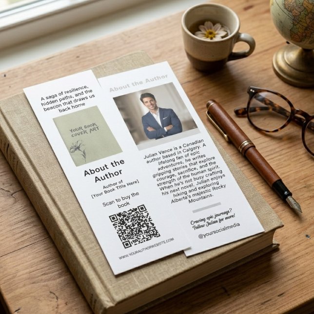 Author About Me QR Code Bookmark (Creator Uploaded)