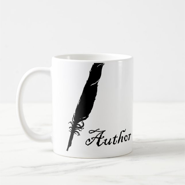 Author and Quill Coffee Mug (Left)