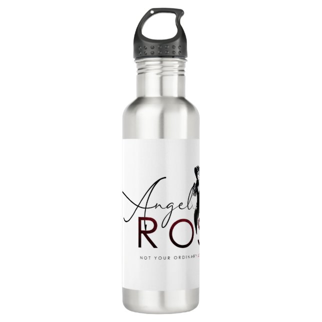 Author Angel Rose Stainless Steel Water Bottle (Front)