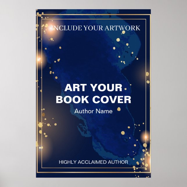 Author Book Cover Art Promotional Book Launch  Poster (Front)