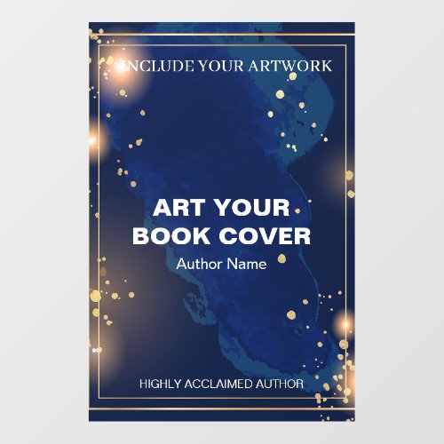 Author Book Cover Art Promotional Wall Decal