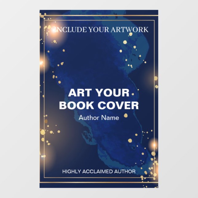 Author Book Cover Art Promotional Wall Decal (Front)