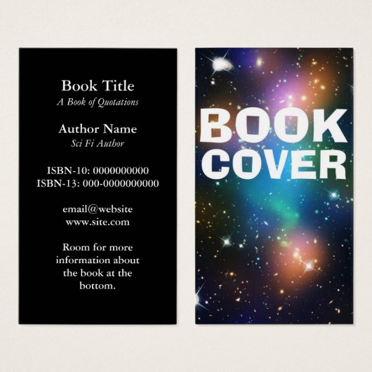 Author Book Cover Book Signing Promo (Front & Back)