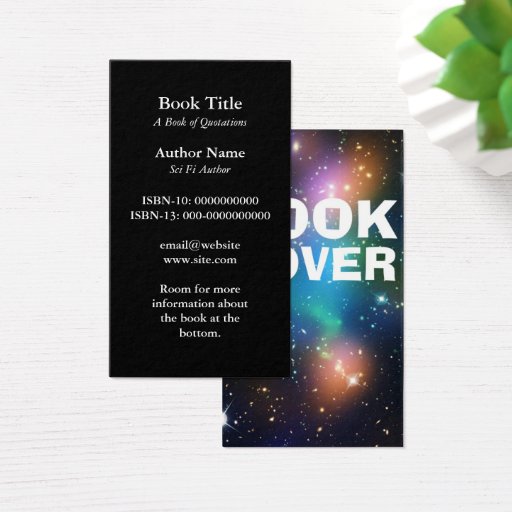 Customizable Book Cover Business Card