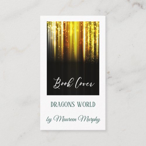 Author Book Cover Promotional Bookmark Enclosure Card