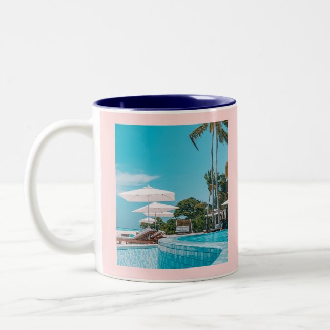 Author Book Launch | Custom Two-Tone Promo Design Coffee Mug (Left)