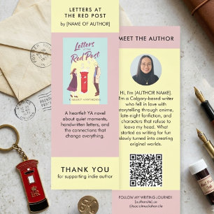 Author Book Promotional Custom YA Novel Pastel Bookmarks