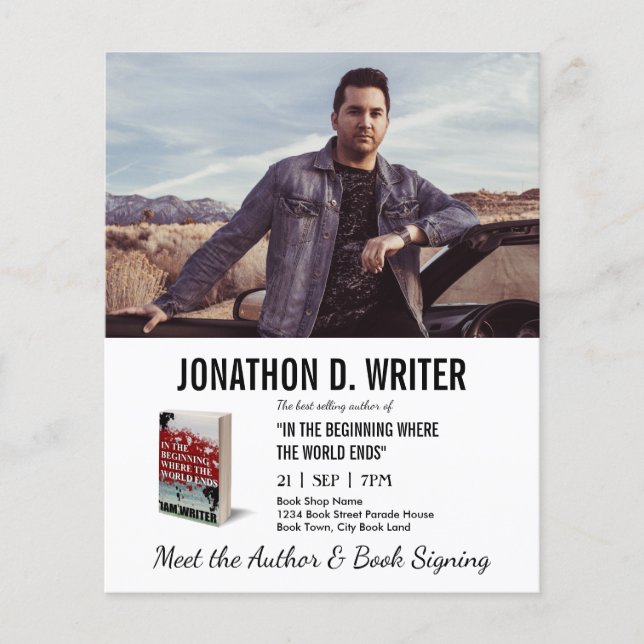 Author Book Signing & Book Promotion Book Launch  Flyer (Front)