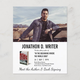 Author Book Signing & Book Promotion Book Launch Flyer