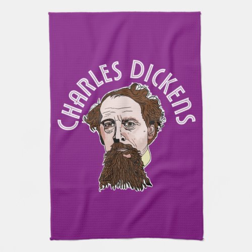 Author Charles Dickens Literary Book Gift Kitchen Towel