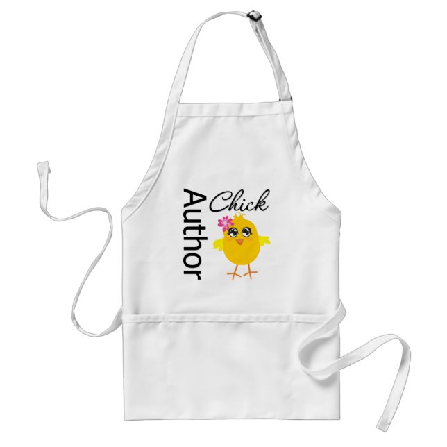 Author Chick Adult Apron (Front)
