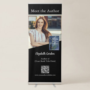 Author Custom Photo Book Promotion Event Display Retractable Banner