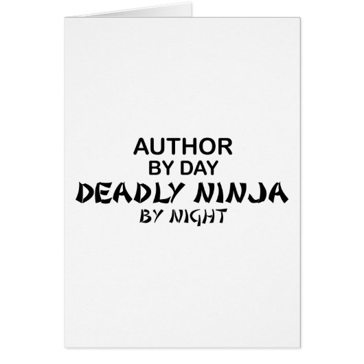 Author Deadly Ninja by Night Cards (Front)