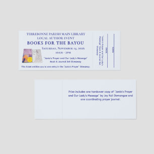 Author Event Raffle Ticket