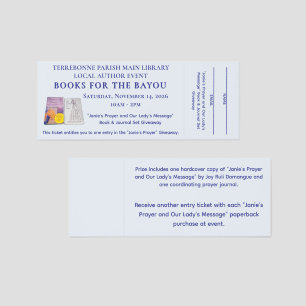 Author Event Raffle Ticket