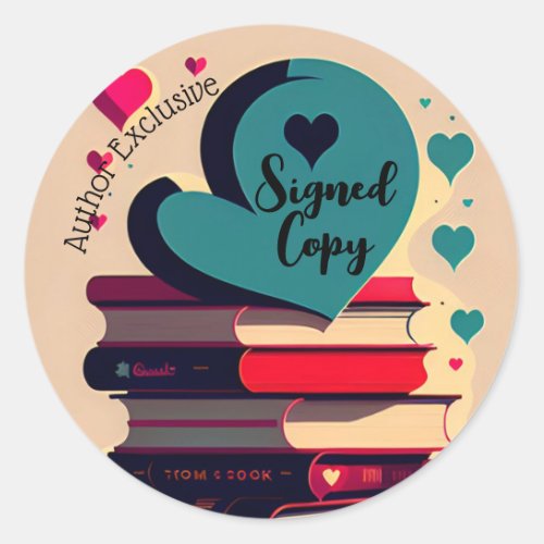 Author Exclusive Signed Copy Classic Round Sticker