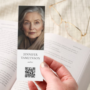 Author Giveaway Photo Name Bio QR code Bookmarks