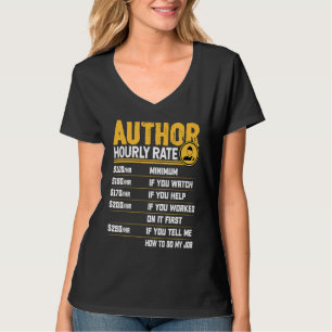 Author Hourly Rate  Author Blogger Book Publisher  T-Shirt